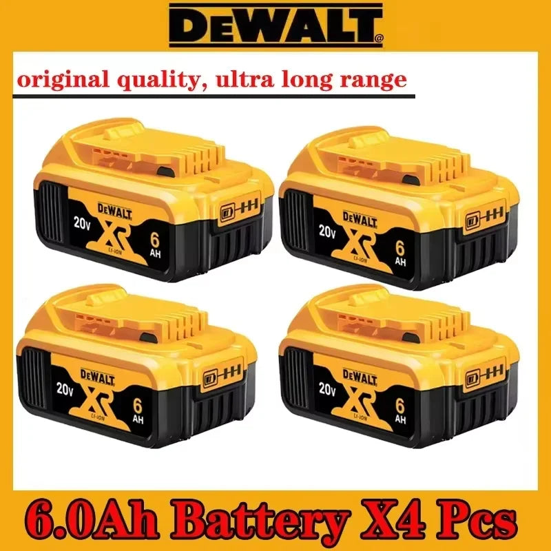 Batterie al litio originali Dewalt 20V, 5,0 Ah DCB120 DCB123 DCB125 DCB124 DCB122 DCD710 a ricarica rapida per utensili elettrici