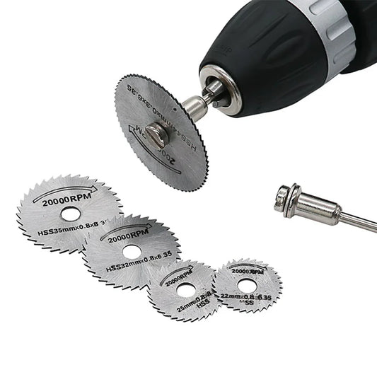 Mini HSS Circular Saw Blades Wood Aluminum Cutting Disc Dremel Accessories Discs Drill Mandrel Rotary Tool