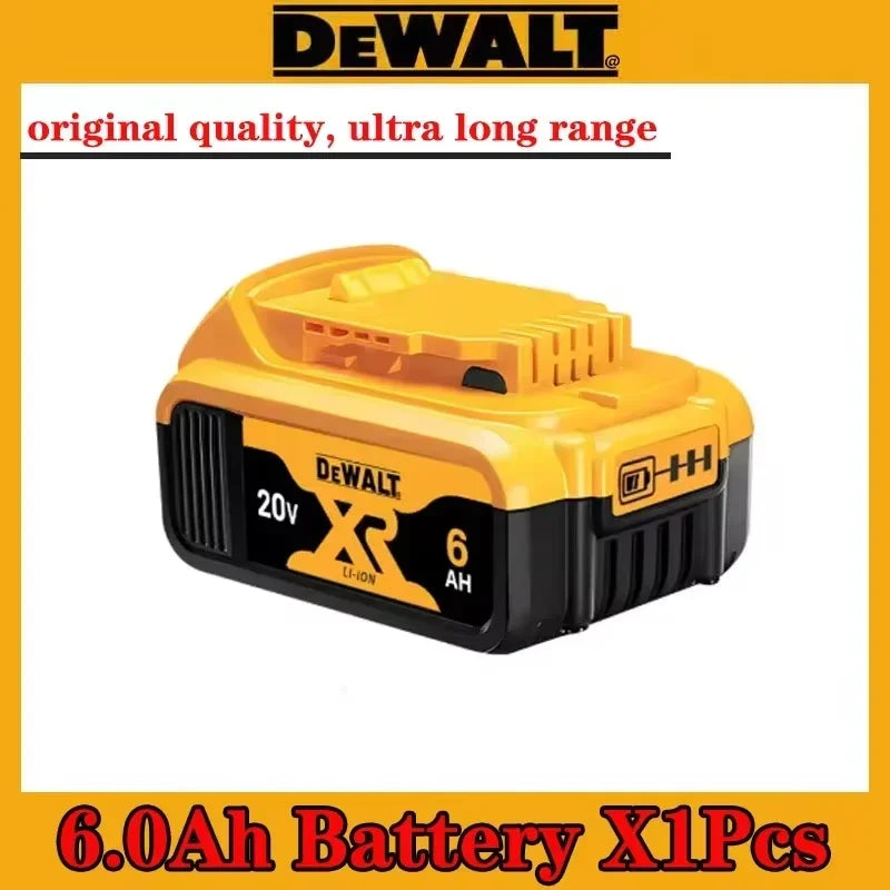 Batterie al litio originali Dewalt 20V, 5,0 Ah DCB120 DCB123 DCB125 DCB124 DCB122 DCD710 a ricarica rapida per utensili elettrici