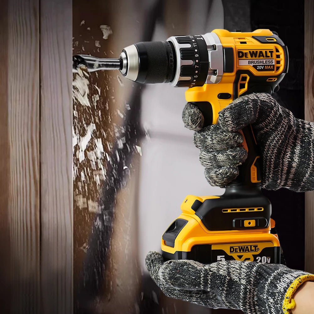 DeWalt 20v Brushless Batteria al litio Caricabatterie Trapano elettrico a mano 13mm Trapano a pistola. Strumento Dcd796