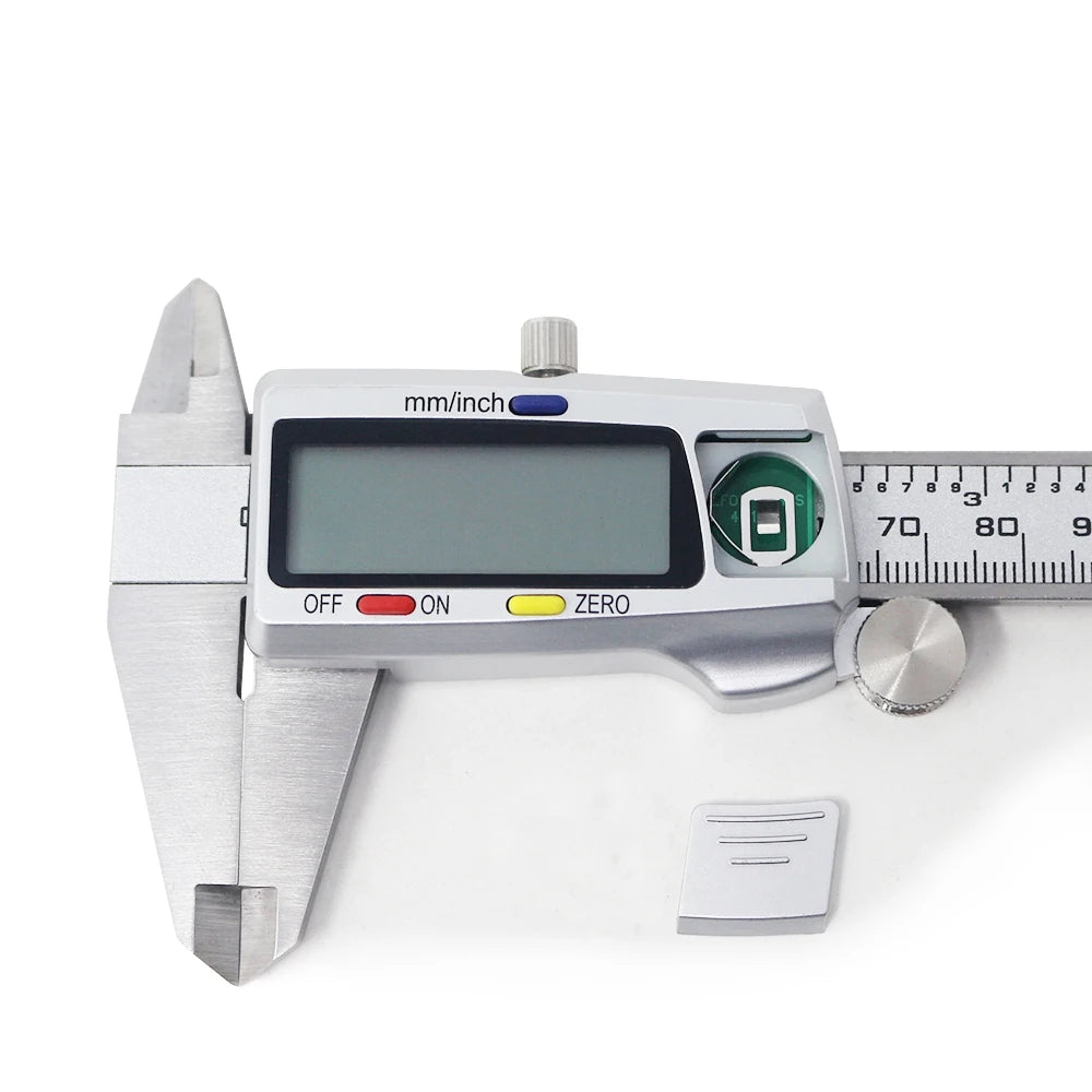 Calibro a corsoio digitale da 6 pollici e 150 mm, in acciaio inossidabile, strumento di misurazione del micrometro, righello di profondità, Paquimetro