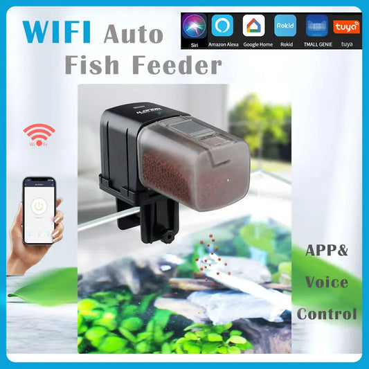 Ilonda Wifi Fisch Feeder Orgel Smart Control Aquarium Tank Automatische Fütterung Gerät Timing Angelausrüstung Zubehör Karpfen