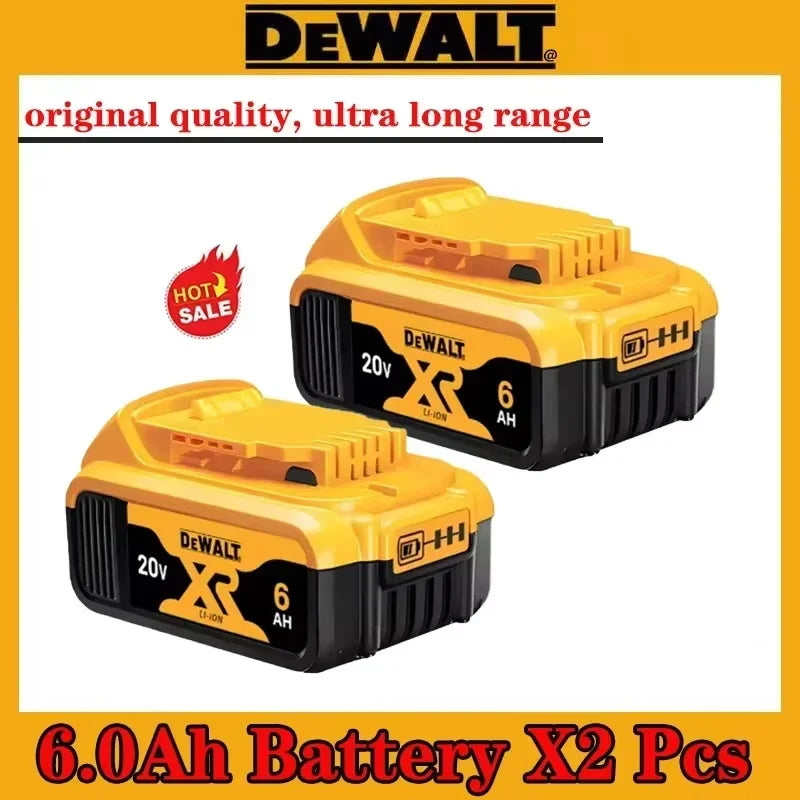 Batterie al litio originali Dewalt 20V, 5,0 Ah DCB120 DCB123 DCB125 DCB124 DCB122 DCD710 a ricarica rapida per utensili elettrici