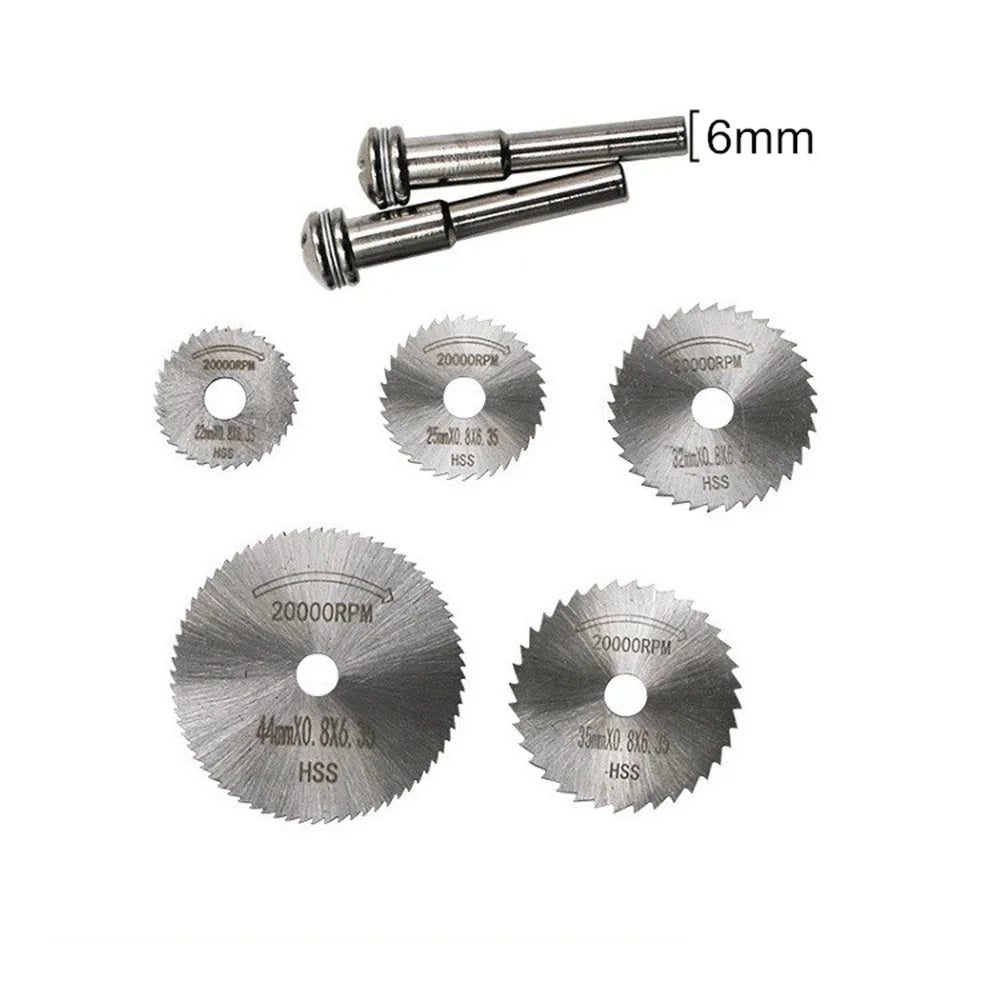 Mini HSS Circular Saw Blades Wood Aluminum Cutting Disc Dremel Accessories Discs Drill Mandrel Rotary Tool