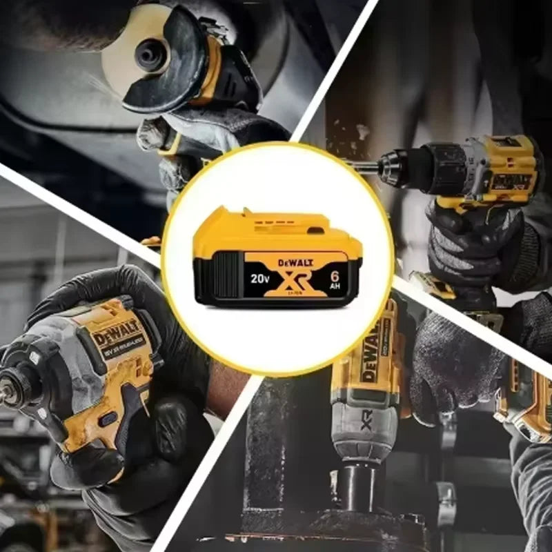 Batterie al litio originali Dewalt 20V, 5,0 Ah DCB120 DCB123 DCB125 DCB124 DCB122 DCD710 a ricarica rapida per utensili elettrici